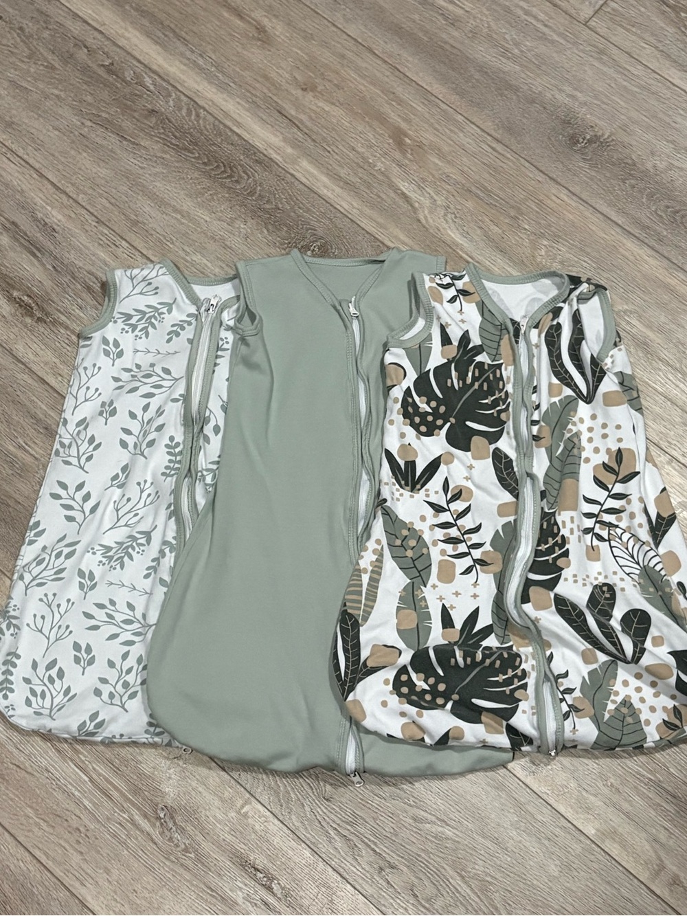 YOOFOSS | 0-6 Month Baby Sleep Sack 0.5TOG 100% Organic Cotton 2-Way Zipper